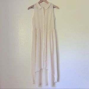 GU Maxi Shirtdress with Hi-Lo Hem - Size S